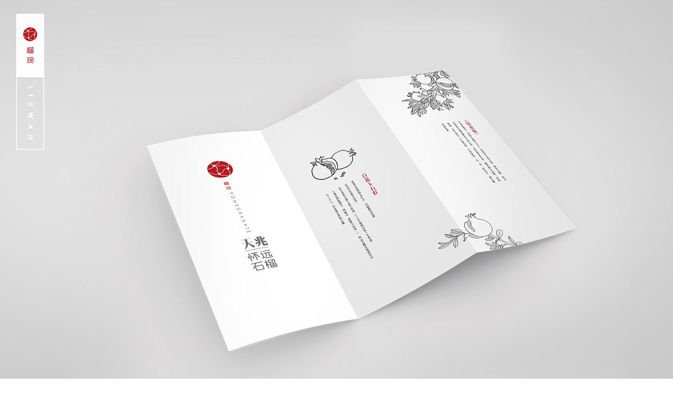 天兆石榴宣传折页设计